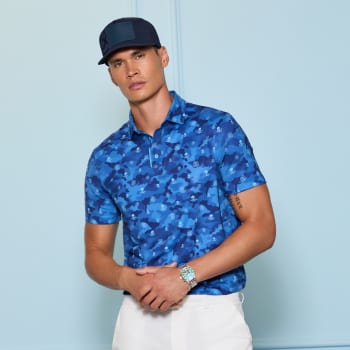 Alternative image of ICON CAMO TECH JERSEY POLO in Azul