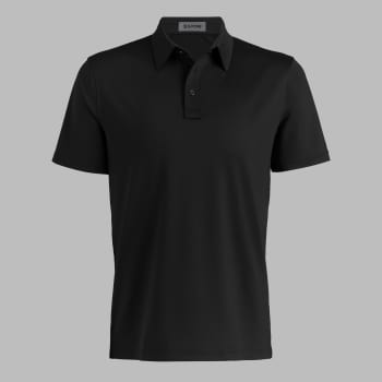 SOLID TECH JERSEY POLO in Onyx