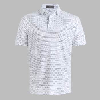 GEO ALL PLAY STRETCH KNIT POLO in Snow