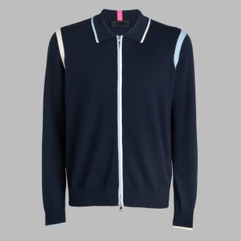 CASHMERE POLO JACKET in Twilight