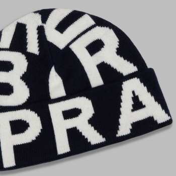 Alternative image of PRAY FOR BIRDIES SCRAMBLE WOOL BEANIE in Twilight / Snow