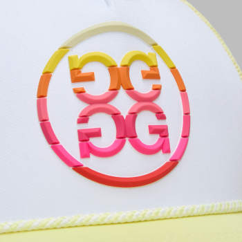 Alternative image of GRADIENT CIRCLE G'S TRUCKER HAT in SNOW/CANARY