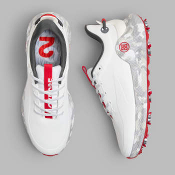 MEN'S MG4+ O2 G/LOCK CAMO MID SOLE GOLF SHOE in Snow / Charcoal