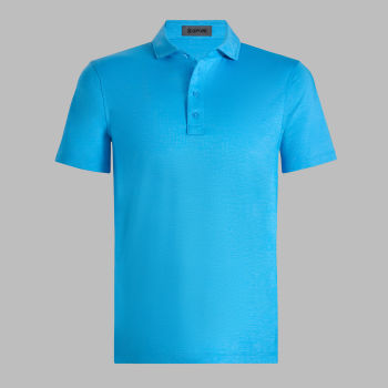 M&Eacute;LANGE ICE NYLON POLO in DUTCH MELANGE