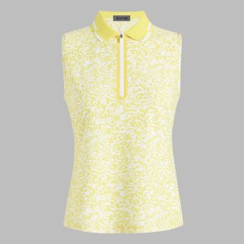 Alternative image of SCRIBBLE TECH PIQU&Eacute; SLEEVELESS POLO in Canary