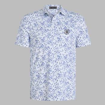 2026 U.S. OPEN SCATTERED DITZY TECH JERSEY POLO in Snow / Twilight