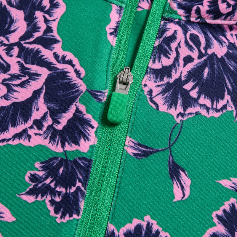トップス code motif gather pullover STAMPED FLORAL TECH JERSEY PULLOVER | WOMEN'S PULLOVERS & QUARTER
