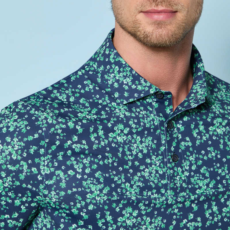 SCATTERED DITZY TECH JERSEY POLO | MEN'S POLO SHIRTS | G/FORE