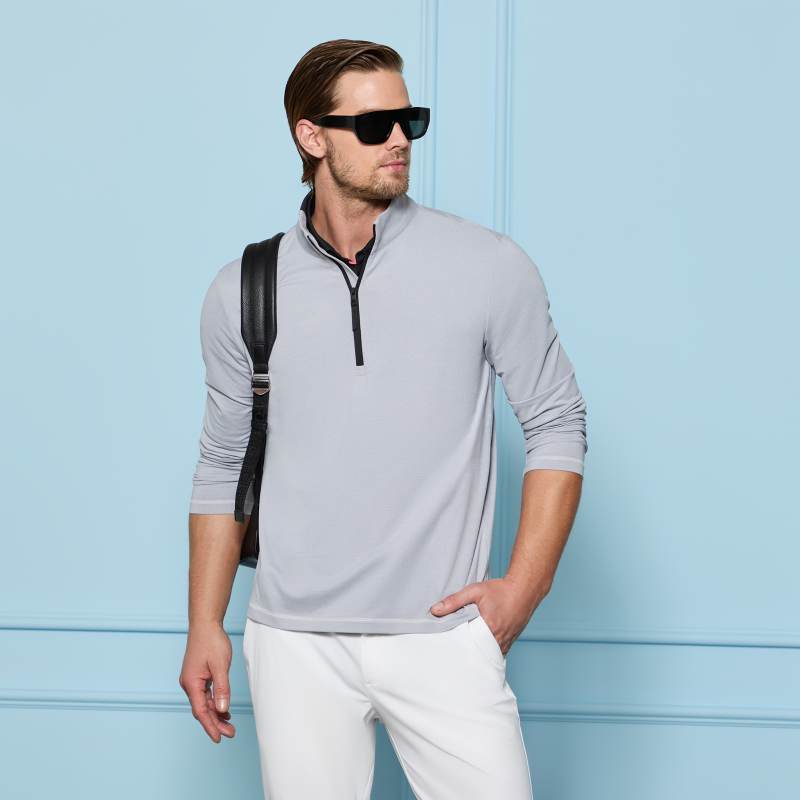 BRUSHED BACK TECH 1/4 ZIP PULLOVER |MEN'S PULLOVERS & QUARTER-ZIPS