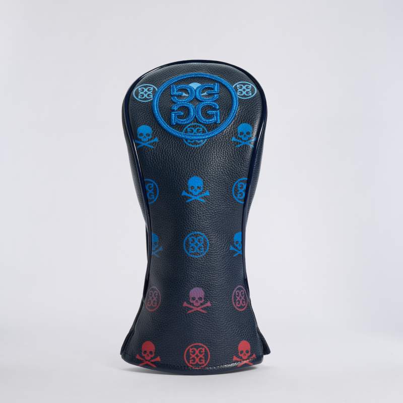 インターロッキングG ハート ロゴ グラデーション GRADIENT SKULL & TEES LEATHER 3-WOOD HEADCOVER | GOLF HEADCOVERS