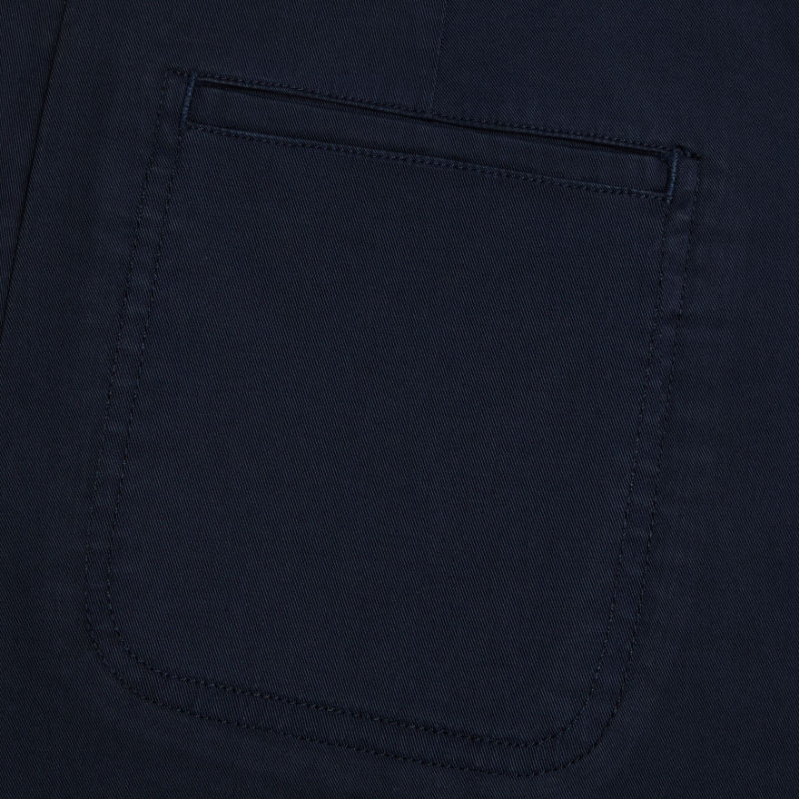 LTD RELEASE STRETCH COTTON GABARDINE BARREL LEG TROUSER in Twilight image number 5