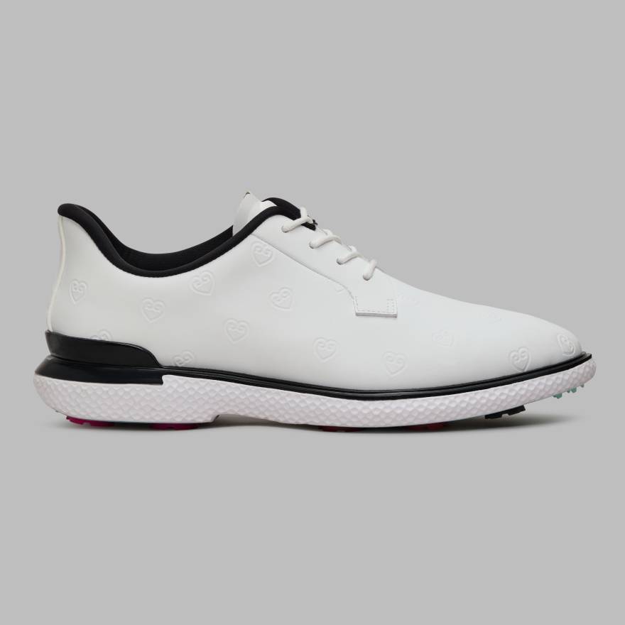 WOMEN'S LTD RELEASE GALLIVAN2R DEBOSSED HEART G'S KILTIE GOLF SHOE in Snow / Onyx image number 1