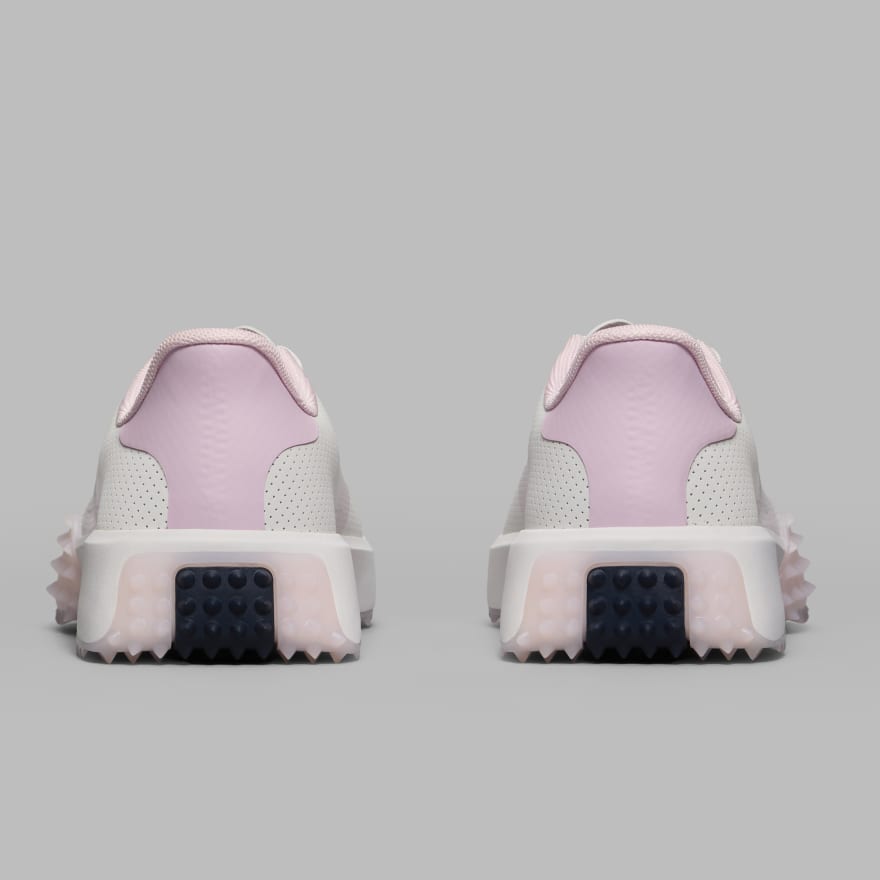 WOMEN'S G.112 PERFORATED SADDLE STRIPE KILTIE GOLF SHOE in Snow / Blush image number 4