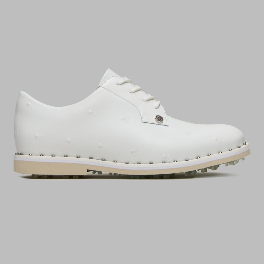 WOMEN'S GALLIVANTER STUDDED LEATHER SKULL & TEES GOLF SHOE in SNOW/STONE image number 3