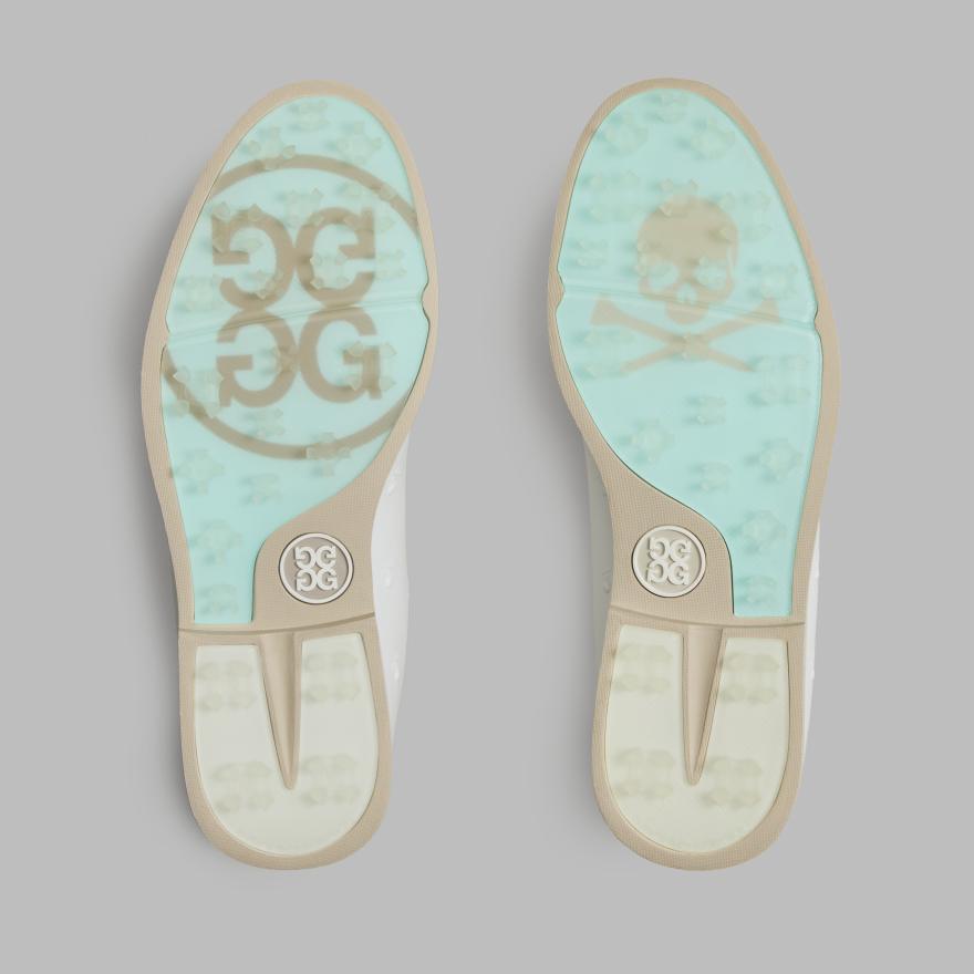 WOMEN'S GALLIVANTER STUDDED LEATHER SKULL & TEES GOLF SHOE in SNOW/STONE image number 4