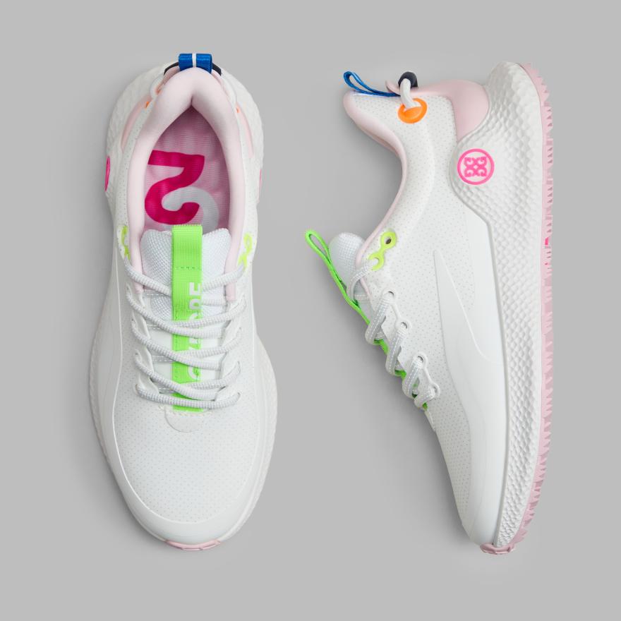 WOMEN'S MG4+ O2 PERFORATED GOLF SHOE in SNOW / MULTI image number 1