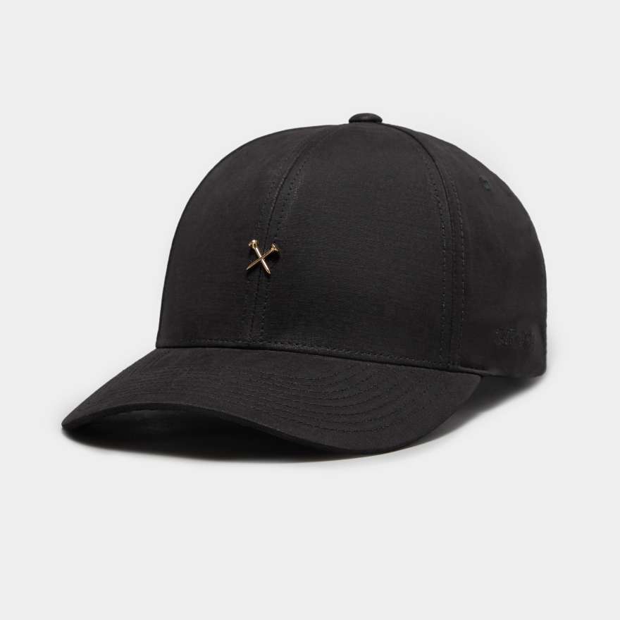 METAL TEES WAXED COTTON LOW PROFILE HAT in Onyx image number 1