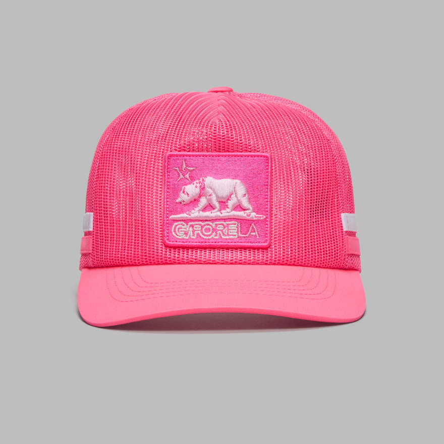 G/FORE LA 360&deg; MESH TRUCKER HAT in KNOCKOUT PINK image number 3