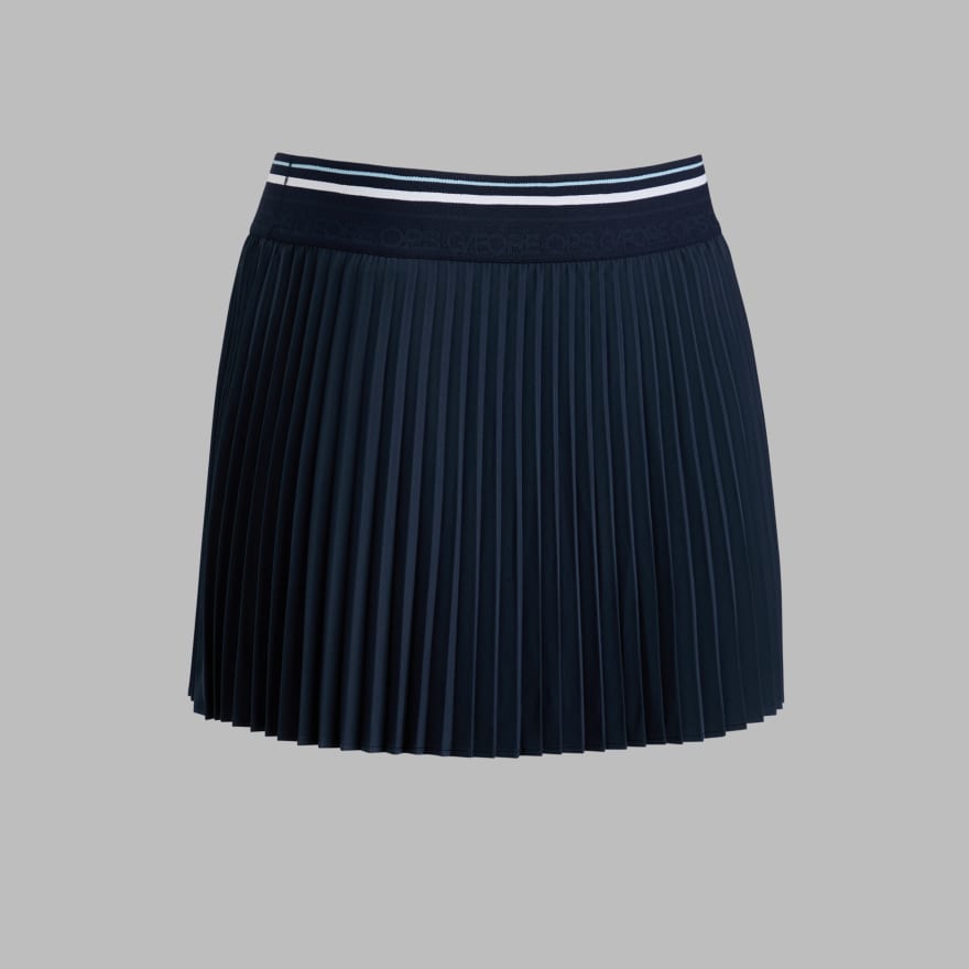 MICROPLEAT STRETCH WOVEN HIGHWAISTED SKORT in Twilight image number 1