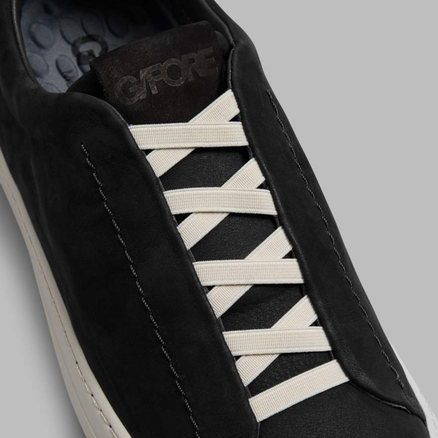 WOMEN'S ENDEAVOUR SLIP ON LEATHER SNEAKER in Onyx image number 2