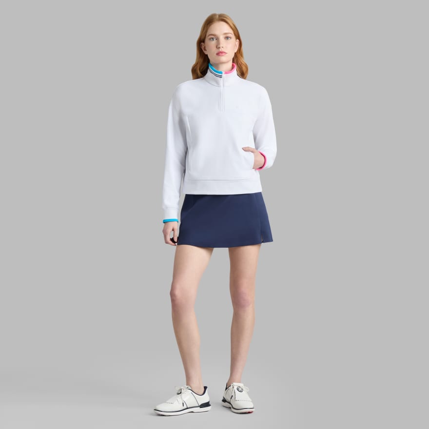 BRUSHED BACK STRETCH PULLOVER | WOMEN'S PULLOVERS & QUARTER-ZIPS