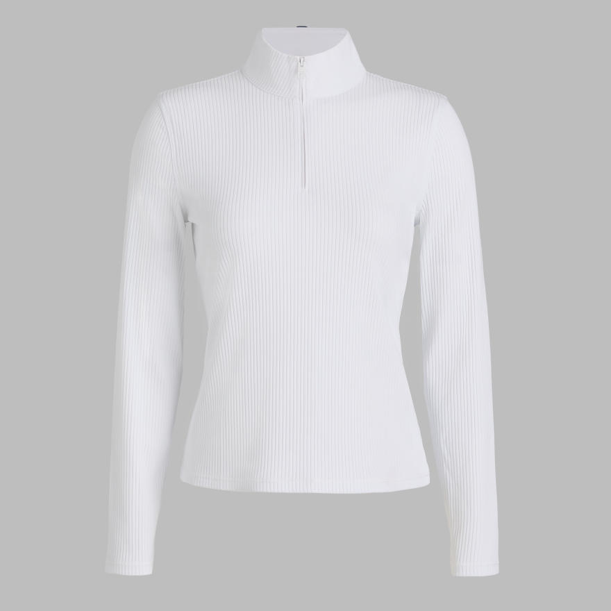 FITTED RIB 1/4 ZIP PULLOVER | WOMEN'S PULLOVERS & QUARTER-ZIPS | G
