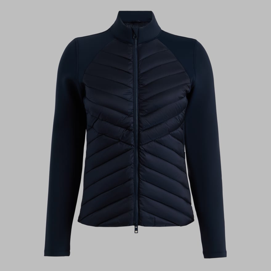 V-DOWN QUILTED HYBRID JACKET in Twilight image number 1