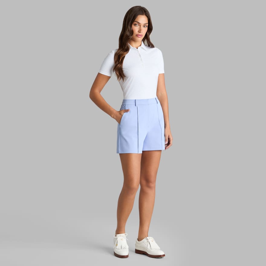 GEO SILKY TECH NYLON POLO in Snow image number 3