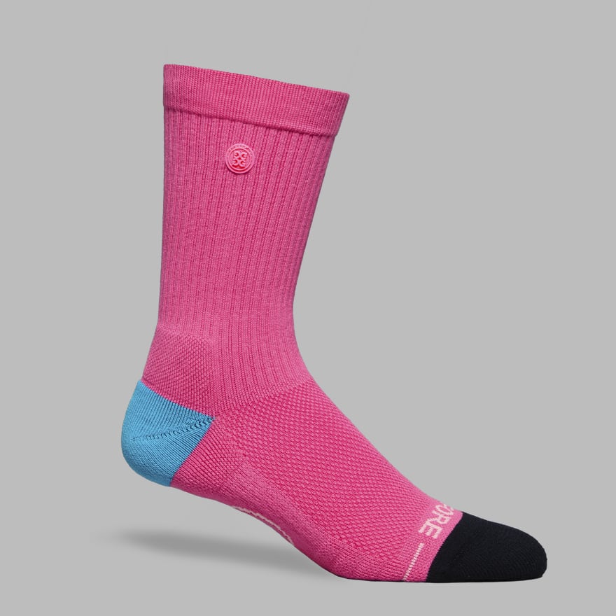 MEN'S CIRCLE G'S CREW SOCK in KNOCKOUT PINK image number 1