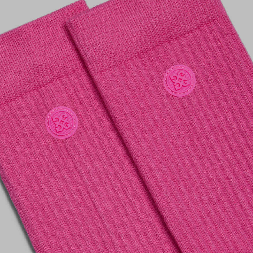 MEN'S CIRCLE G'S CREW SOCK in KNOCKOUT PINK image number 2