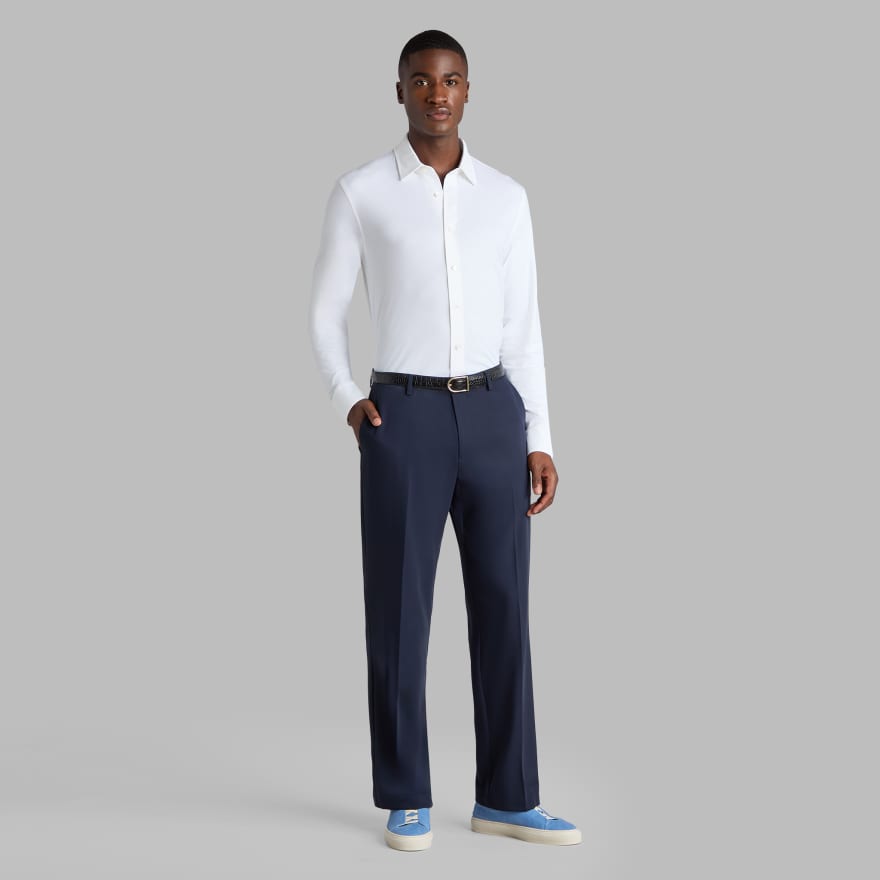 LTD RELEASE ALL SEASON WOOL BOOTCUT LEG PANT in Twilight image number 3
