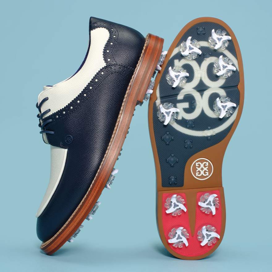 MEN'S LTD RELEASE GALLIVANTER G/LOCK LEATHER LUXE SOLE DERBY GOLF SHOE in Twilight / Snow image number 7