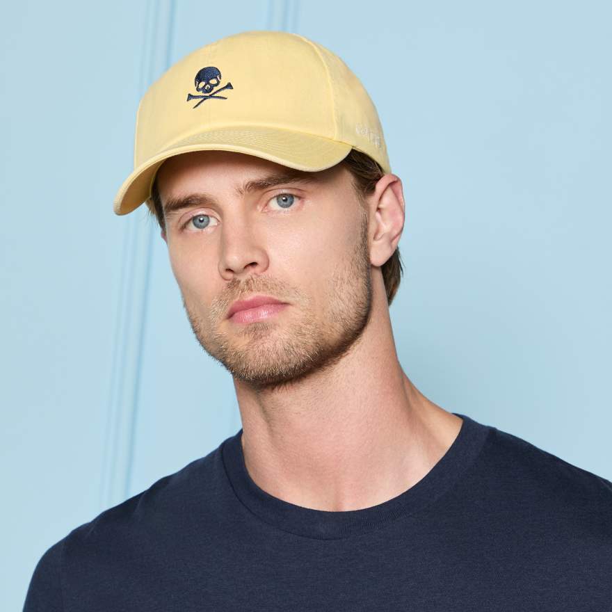 MINI SKULL & TEES LOW PROFILE HAT in Canary image number 2