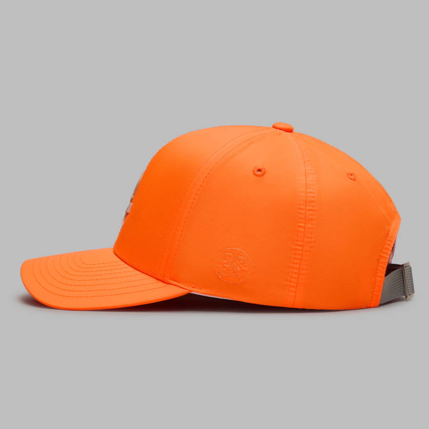 SKULL & TEES LOW PROFILE HAT in SHOCKING ORANGE image number 7