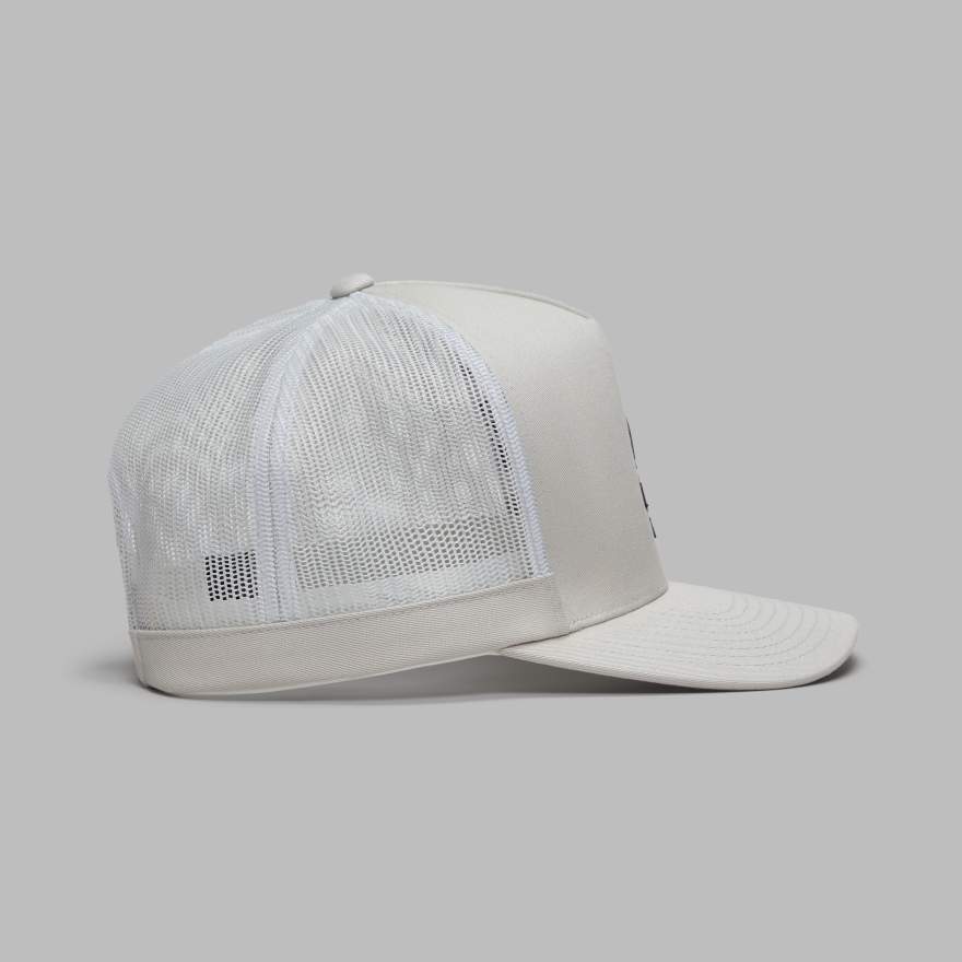 CAMO SKULL & TEES TALL TRUCKER HAT in PUMICE image number 5