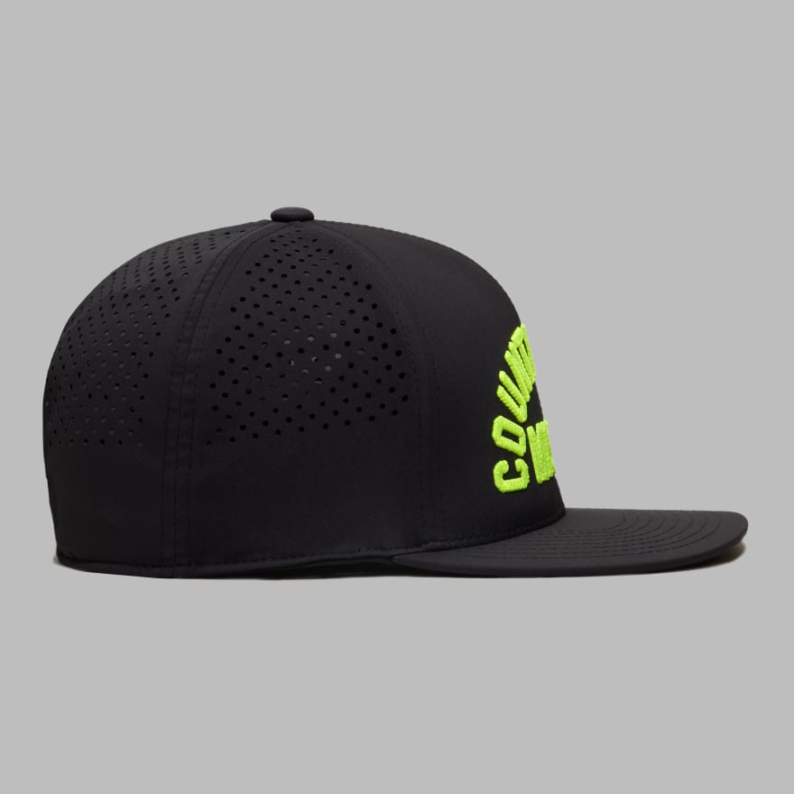 LTD RELEASE COUNTRY CLUB MISFIT PERFORATED DELTA HAT in ONYX / ELECTRIC image number 4