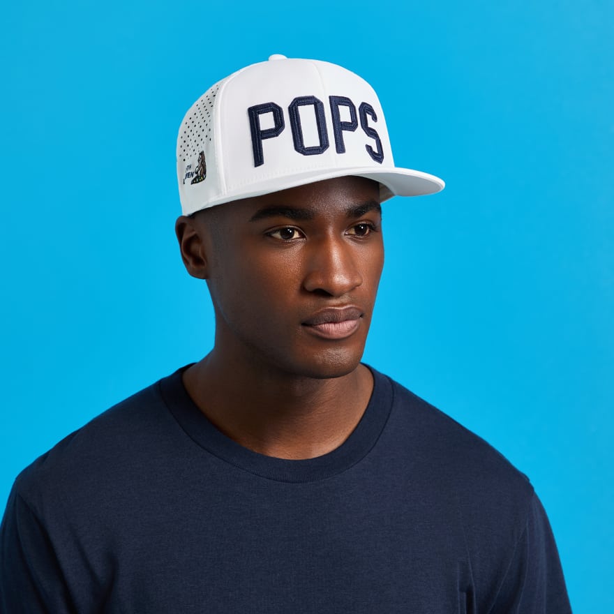 2025 U.S. OPEN XL POPS PERFORATED HAT in Snow image number 3