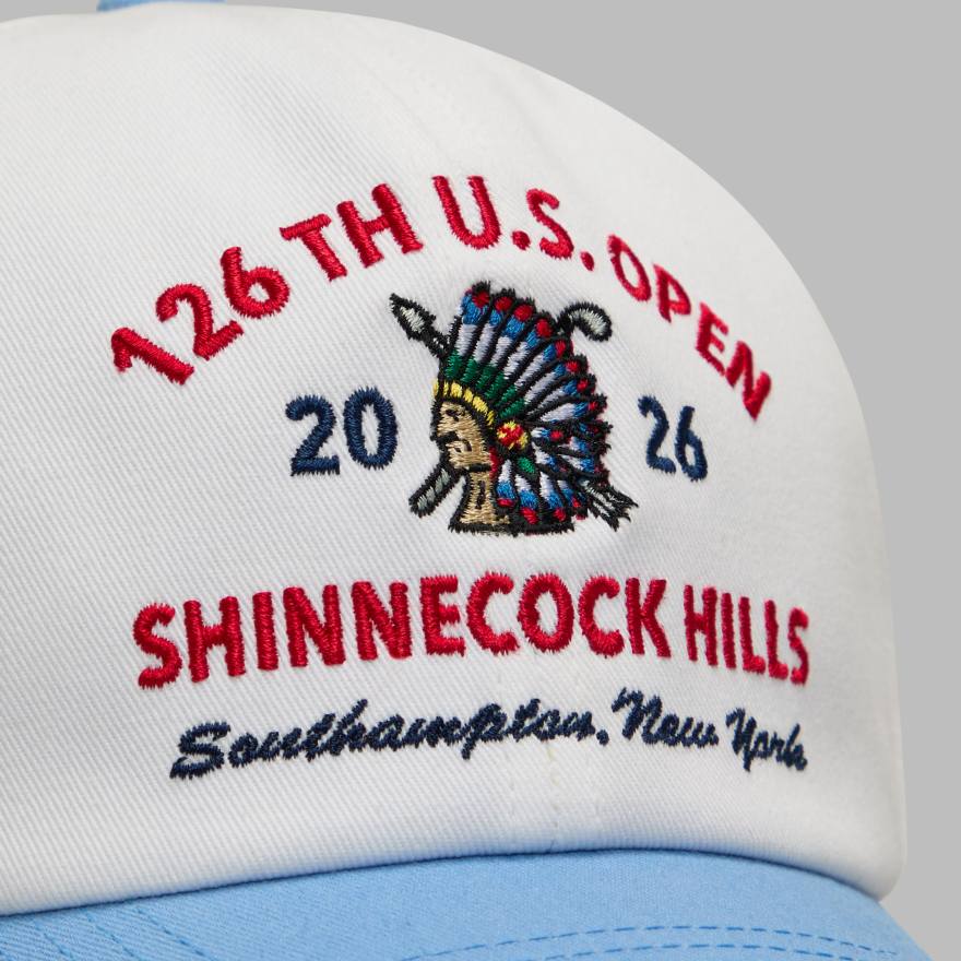 2026 U.S. OPEN SHINNECOCK HILLS RELAXED FIT HAT in SNOW/BAJA image number 2