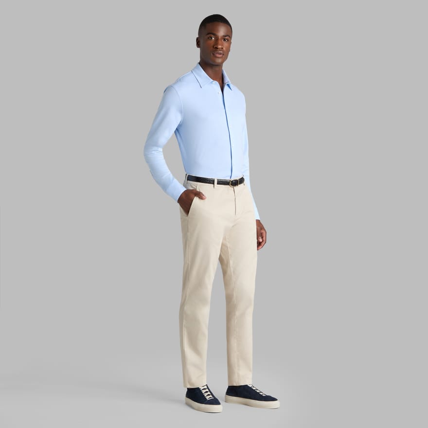 LUXE COTTON BLEND SHIRT in BAJA image number 3