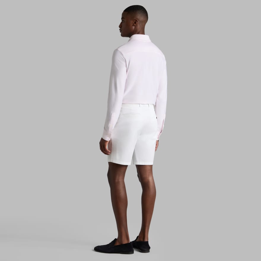 LTD RELEASE LUXE COTTON BLEND SHIRT in BLUSH/SNOW image number 4
