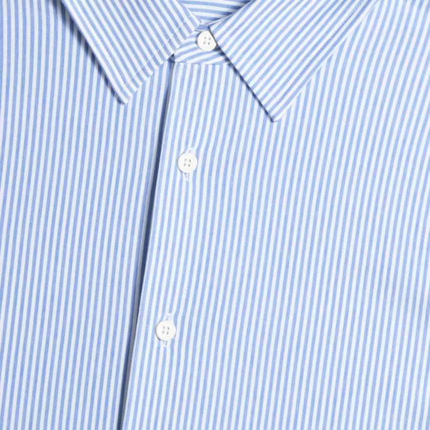 LTD RELEASE LUXE COTTON BLEND SHIRT in SNOW / LISBON image number 5