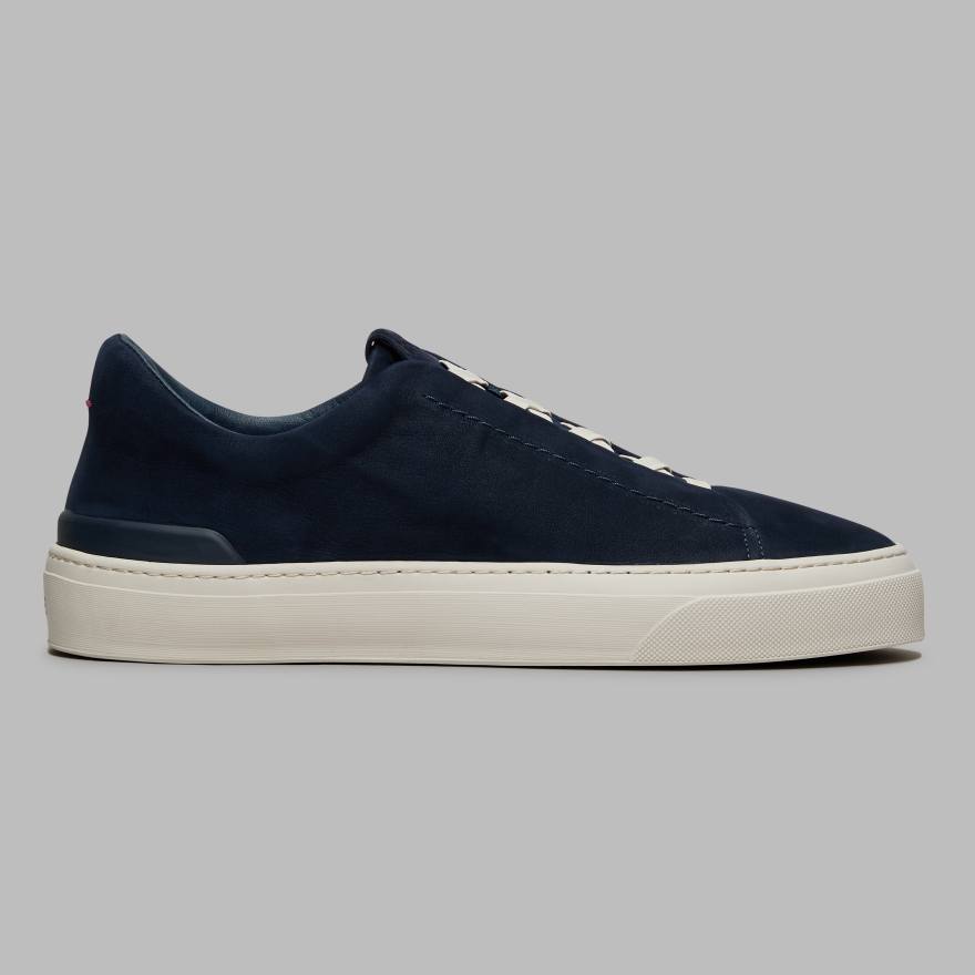 MEN'S ENDEAVOUR SLIP ON LEATHER SNEAKER in Twilight image number 3