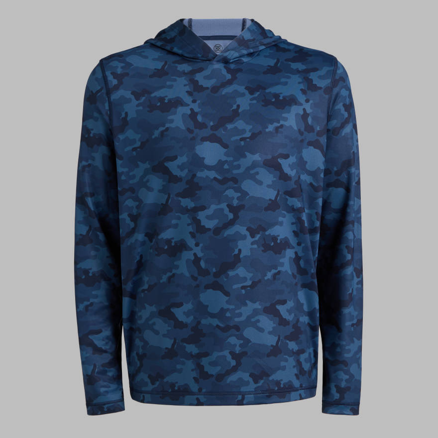 BRUSHED BACK TECH TERRY HOODIE in TWILIGHT CAMO image number 1