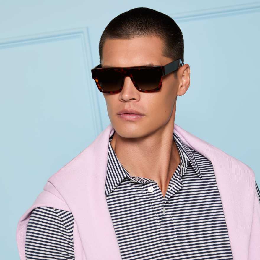 ALL PLAY STRIPE STRETCH KNIT POLO in Twilight image number 5