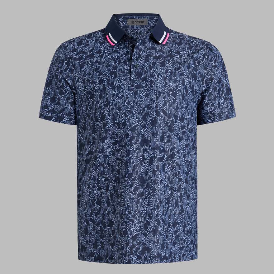 WOODY TECH PIQU&Eacute; POLO in Twilight image number 1