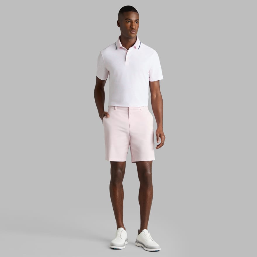 SCRIBBLE TECH JERSEY POLO in Blush image number 3