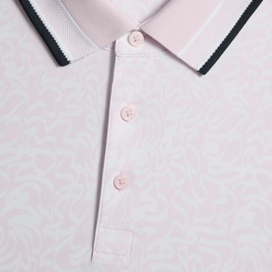 SCRIBBLE TECH JERSEY POLO in Blush image number 5