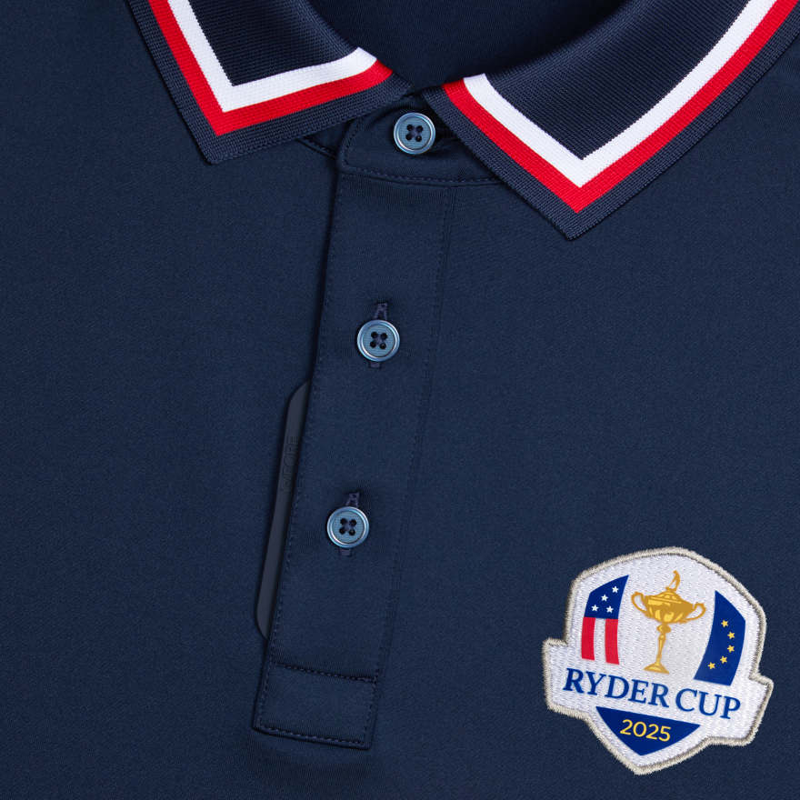 LTD RELEASE G/TAB ESSENTIAL TECH JERSEY BANDED SLEEVE POLO in Twilight image number 4