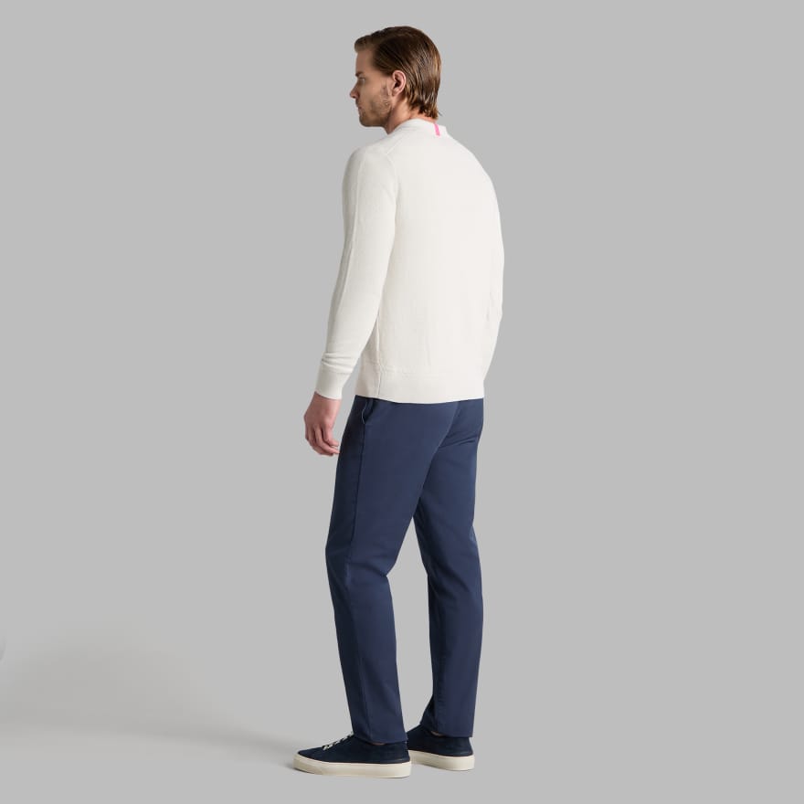 JOHNNY COLLAR COOLING COTTON SWEATER POLO in PUMICE image number 4