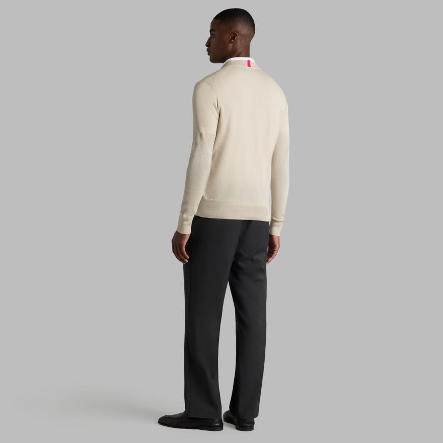 LTD RELEASE MERINO WOOL KNIT CARDIGAN in PUMICE image number 4